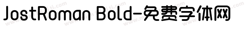 JostRoman Bold字体转换
